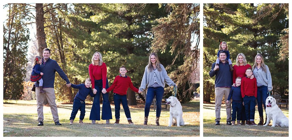 Family having fun during an Arneson Acres Family Photography session