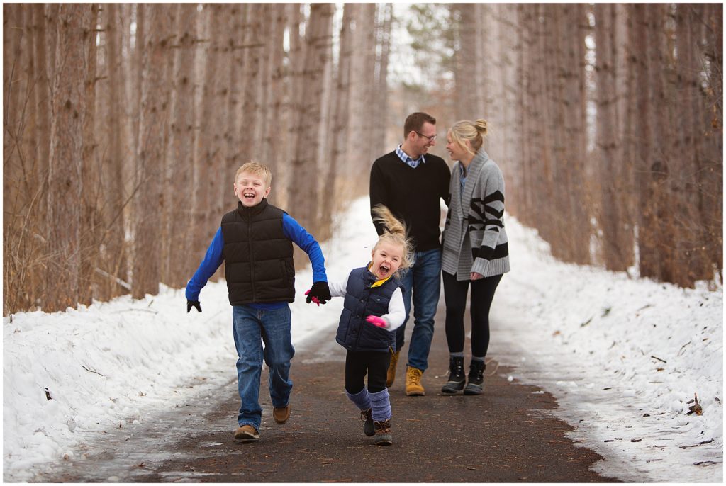 Winter Forest Family Photography