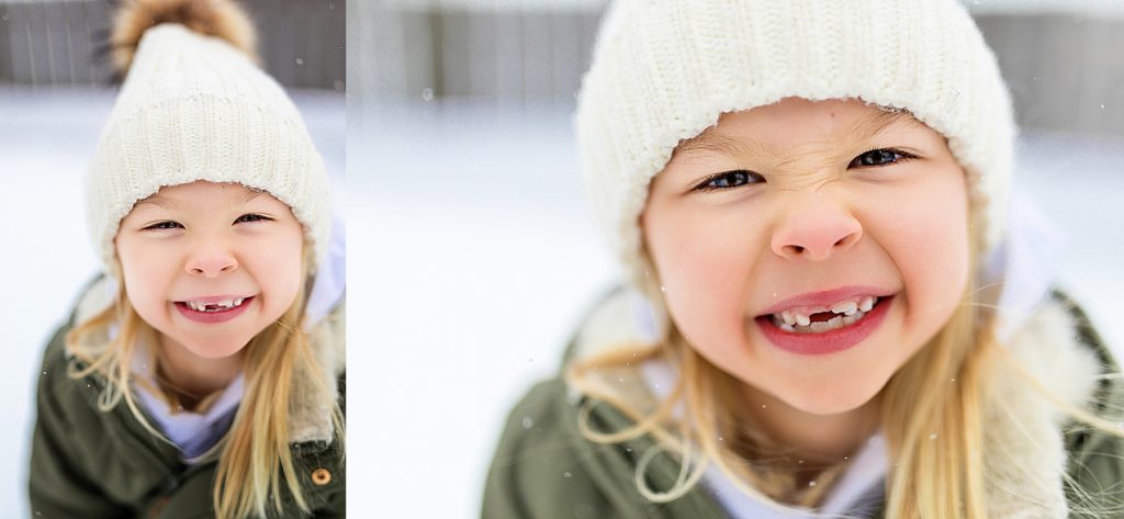 Minnetonka Family Photography - winter girl smiling