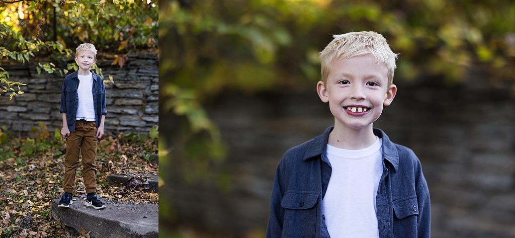 Minneapolis Fall Family Photos - Oldest brother