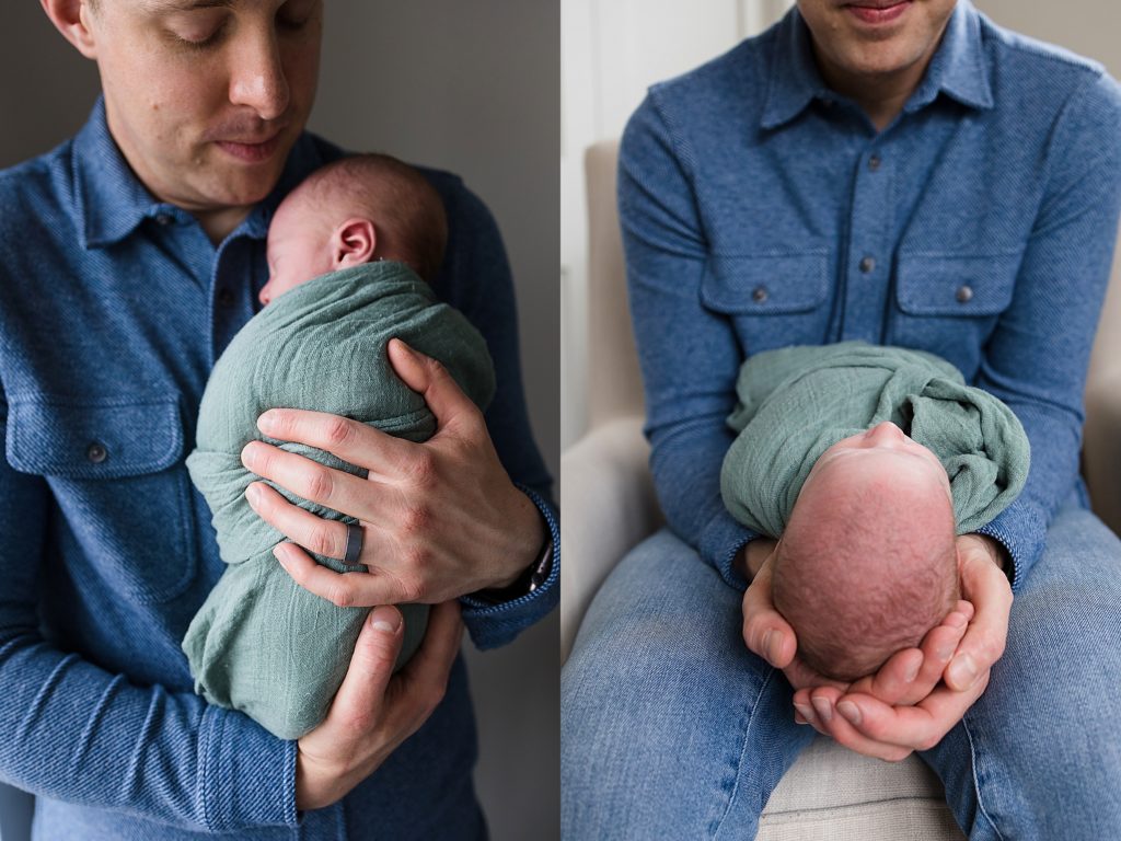 Edina Newborn Dad Hugs