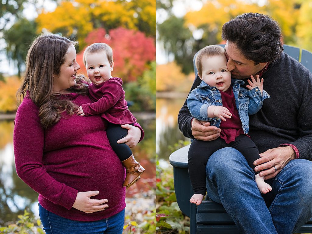 fall photos with 9 month old