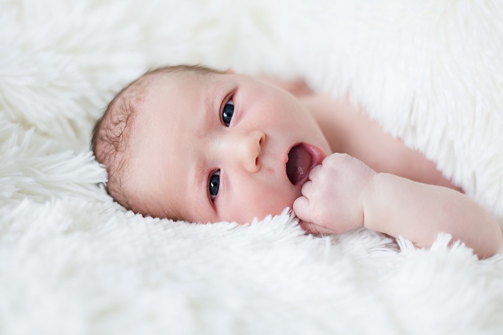 Minneapolis newborn photos with new baby alert