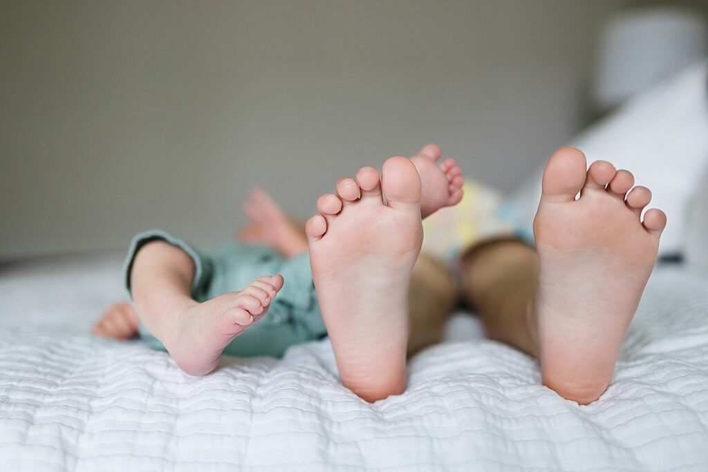 Newborn feet with Edina Photographer