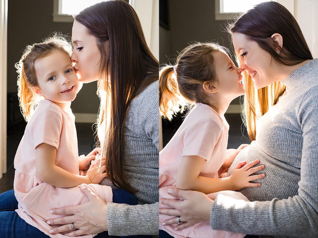 Daughter and Mother at Family session in the Best Edina Photographer for Maternity and Newborn Sessions.