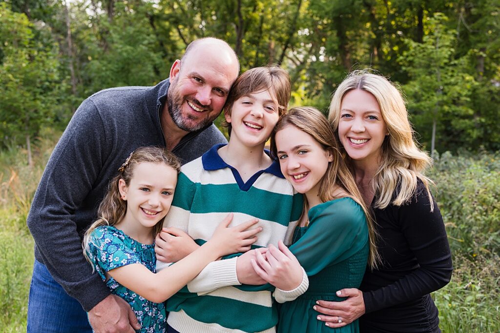 Arden Park Edina Family Hug Photography